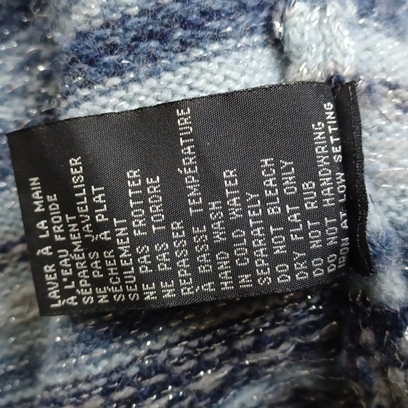 Jacob Lambswool/Metallic Fleck Nordic Pattern Sweater- Sz. Sm - Picture 4 of 10